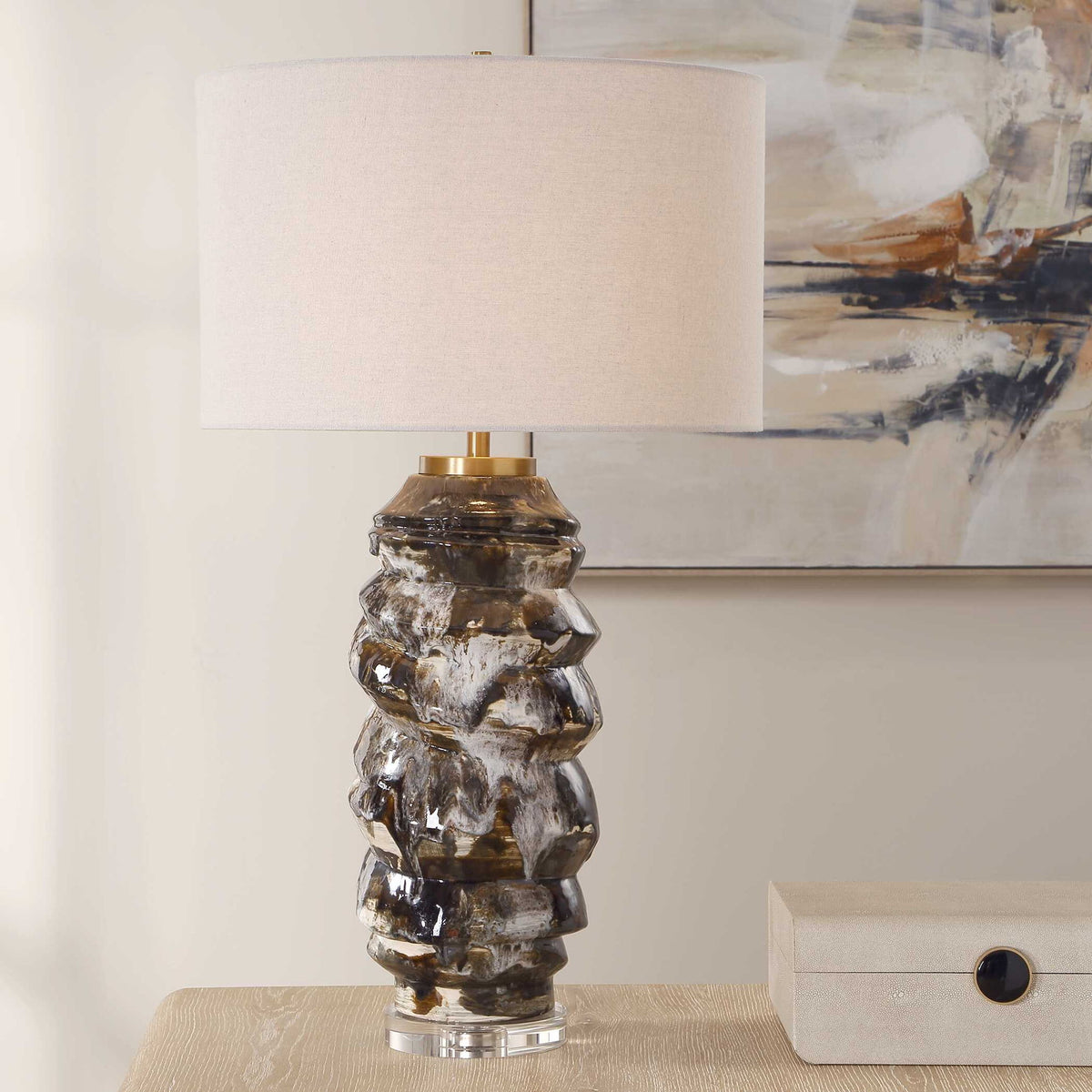 Cuoco - Table Lamp - Mottled Brown