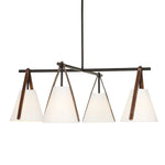 Reins - Accent Straps 4 Light Chandelier - Black