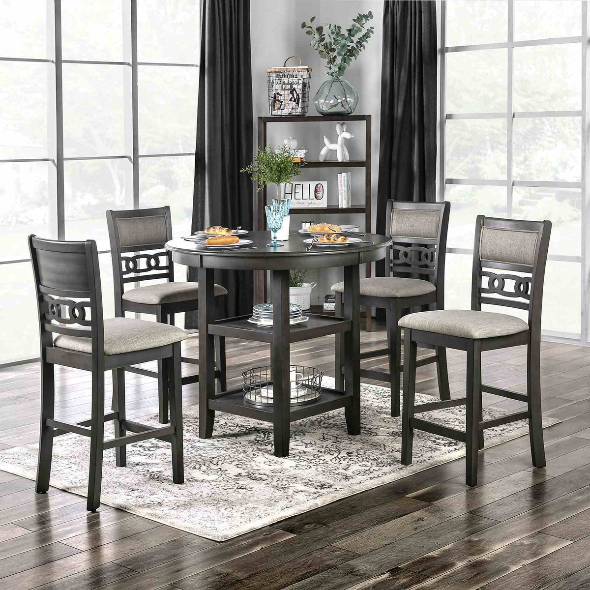 Milly - 5 Pc. Counter Ht. Table Set