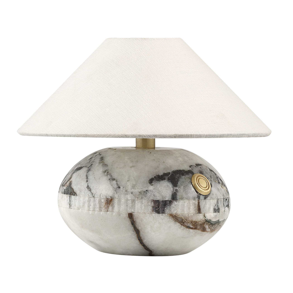 Curling - Stone Rechargeable Mini Lamp - White / Black