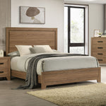 Panelli - Queen Bed, Chestnut Brown