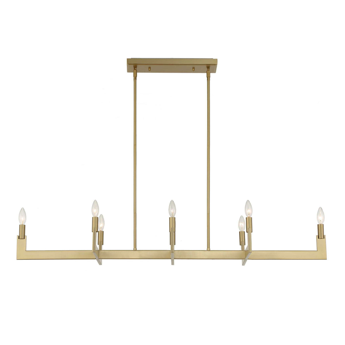 Cordoba - 8 Light Linear Chandelier - Gold