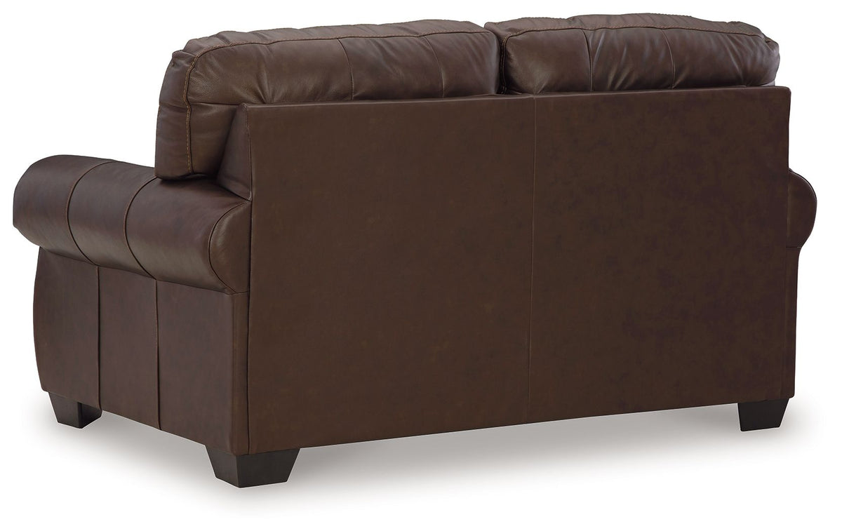 Colleton - Loveseat - Dark Brown - R&R Furniture Gallery (Fountain Valley, CA)