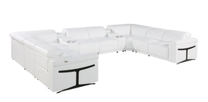 1126 - 10-Piece U-Shaped Sectional Sofa In With 4 Power Recliners & Power Headrests