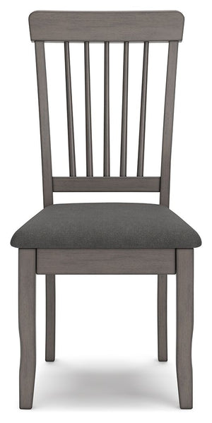 Shullden - Dining Room Side Chair (Set of 2) - Gray - R&R Furniture Gallery (Fountain Valley, CA)