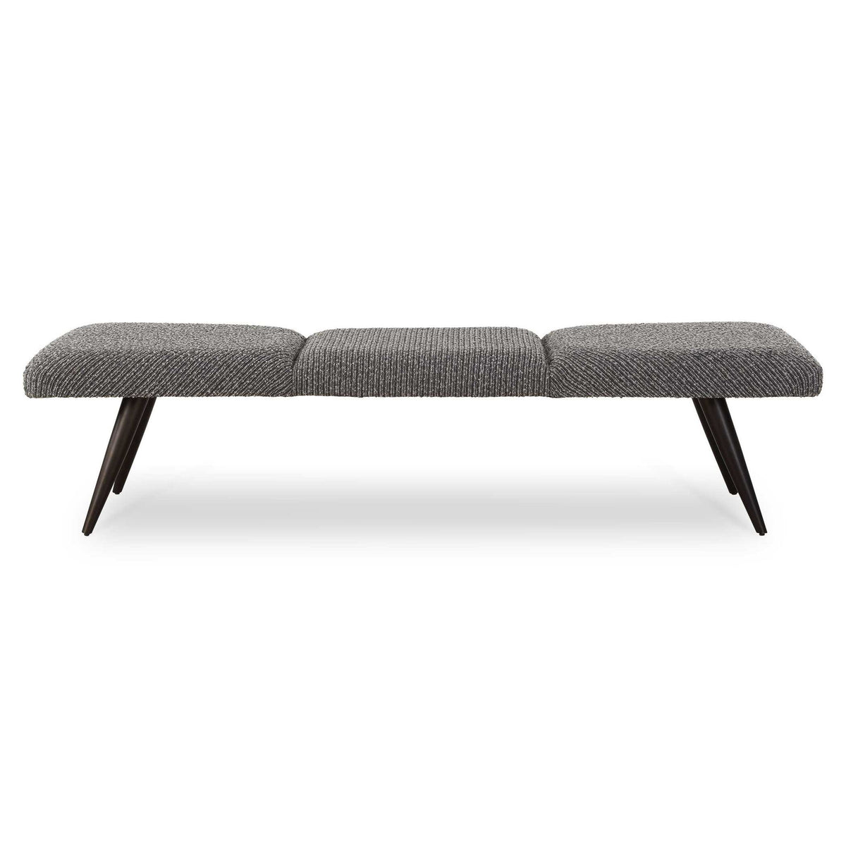 Bowtie - Charcoal Fabric Bench