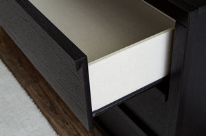 Danziar - Five Drawer Wide Chest - Black - R&R Furniture Gallery (Fountain Valley, CA)