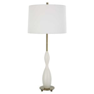 Annora - Glossy Table Lamp - White