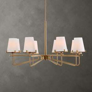 Lassen - 8 Light Chandelier - Brass