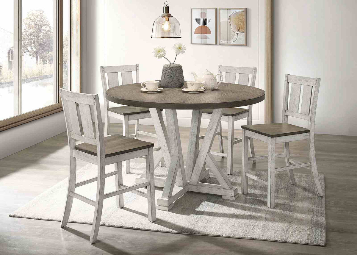 Dakota - 5 Pc. Round Counter Ht. Table Set