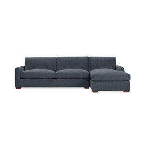 Classic Home Coburn chaise sofa from stationary sectional set, featuring plush fabric and modern design for comfortable seating.