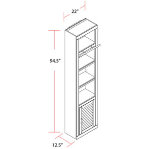 Catalina - Open Top Bookcase