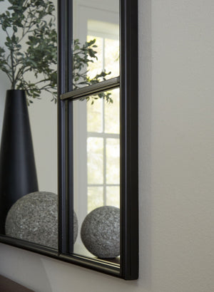 Evengton - Accent Mirror - Black - R&R Furniture Gallery (Fountain Valley, CA)