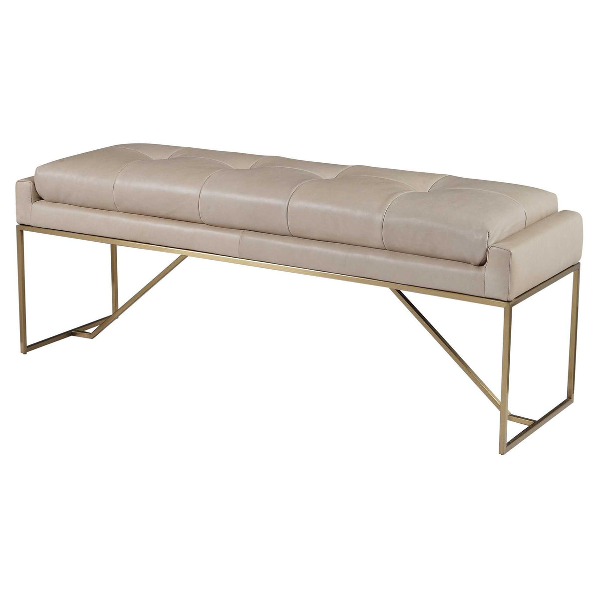 Trestle - Bench - Brass / White