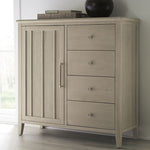 Camden Six Drawer One Door Oak Wood Chest in Chai