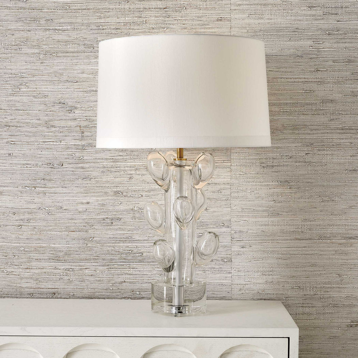 Clear Bloom - Table Lamp - White