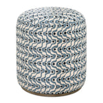 Cas - Fabric Ottoman - Blue