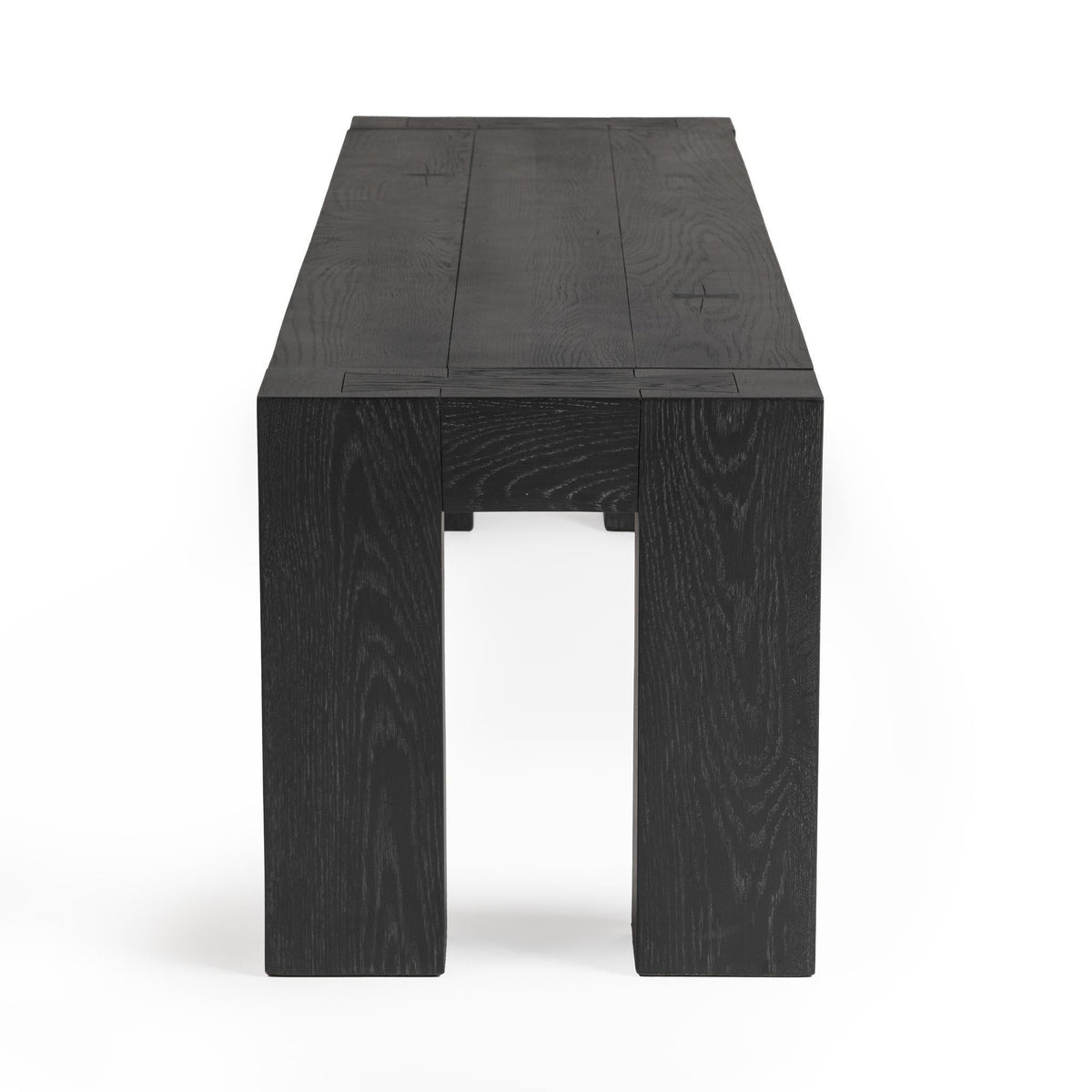 Classic Home Bristol dining bench with wooden legs and upholstered seat, ideal for kitchen or dining room seating.