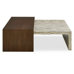 Woodland Code - Nested Coffee Tables (Set of 2) - Dark Brown / Beige