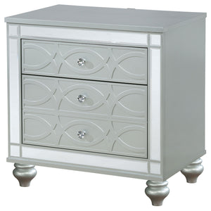 Menlo - 2 Drawer Nightstand - Gray
