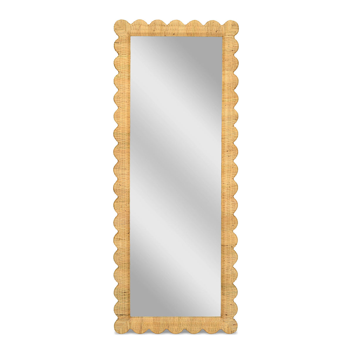 Bama - Rattan Long Wall Mirror - Natural - R&R Furniture Gallery (Fountain Valley, CA)