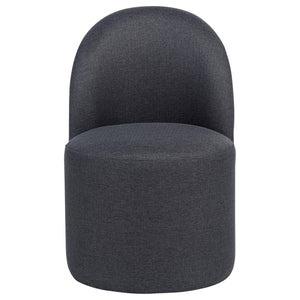 Aubrey Upholstered Barrel Dining Side Chair Charcoal (Set of 2)
