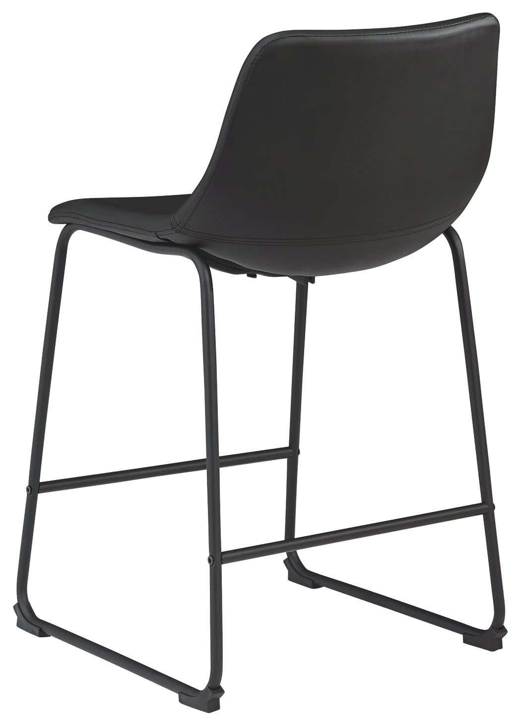 Set of two Signature Design by Ashley Centiar upholstered barstools with cushioned seats and wooden legs, ideal for kitchen or bar area.