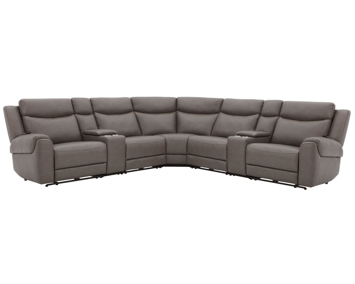 Momentum - Modular Power Reclining Sectional With Power Adjustable Headrests - R&R Furniture Gallery (Fountain Valley, CA)