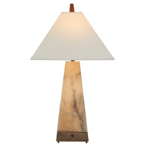Lit Pyramid - Table Lamp - Beige