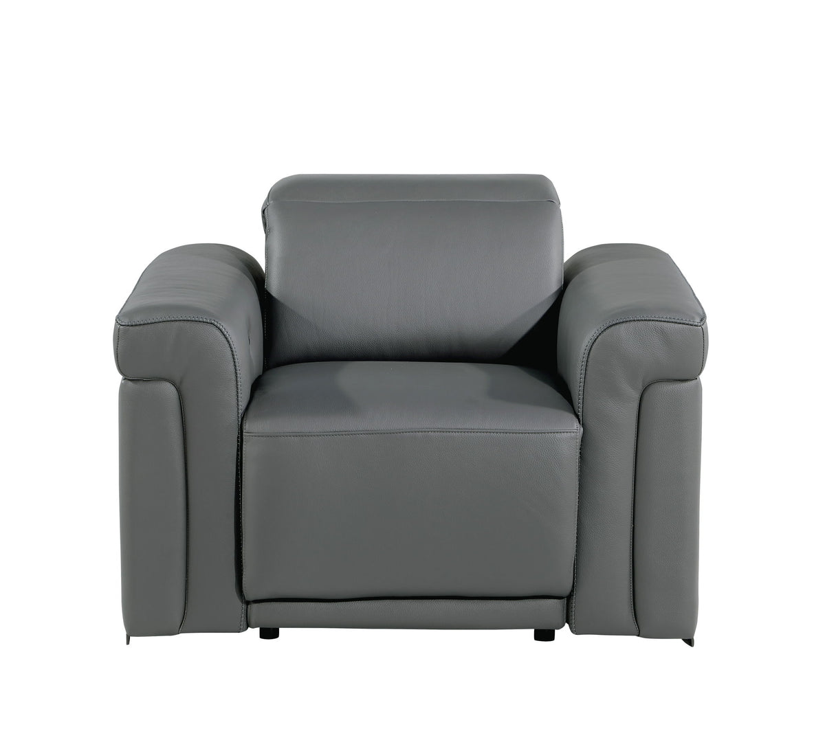 1126 - Top Grain Power Reclining Italian Leather Chair - R&R Furniture Gallery (Fountain Valley, CA)