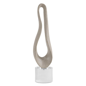 Oval Harmony - Sculpture - Gray