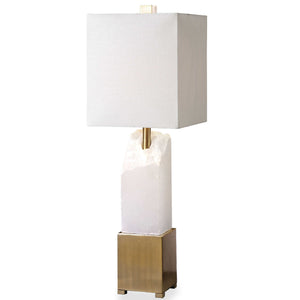 Ebena - Accent Lamp - Brass / White