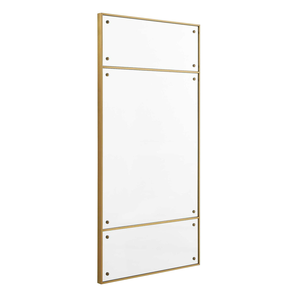 Wrenton - Rectangular Mirror - Brass