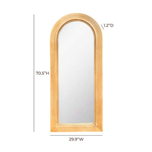 Tanya - Rattan 70" Floor Mirror - R&R Furniture Gallery (Fountain Valley, CA)