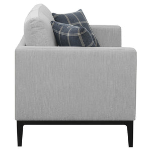 Montauk - 2 Piece Arms Living Room Set With Upholstered Seating - Light Gray