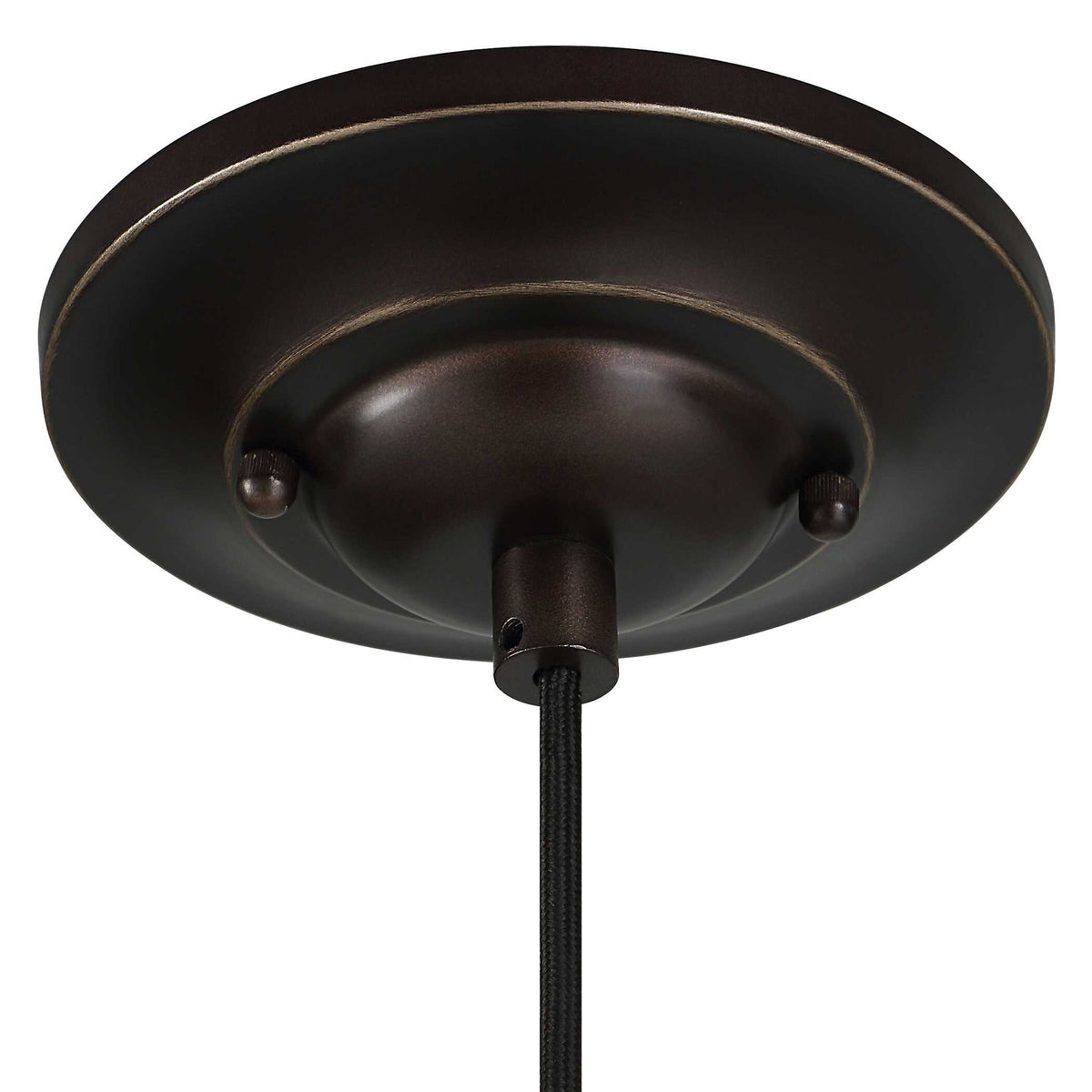 Placuna bronze pendant light by Uttermost, 1-light pendant lighting fixture with a sleek bronze finish and modern design.