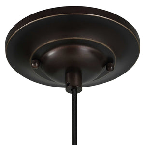 Placuna bronze pendant light by Uttermost, 1-light pendant lighting fixture with a sleek bronze finish and modern design.