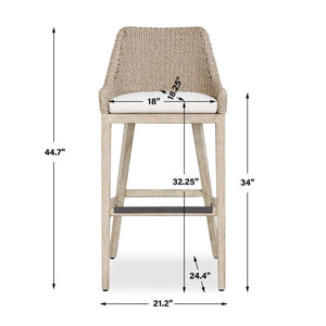 Paloma - Outdoor Wicker Bar Stool