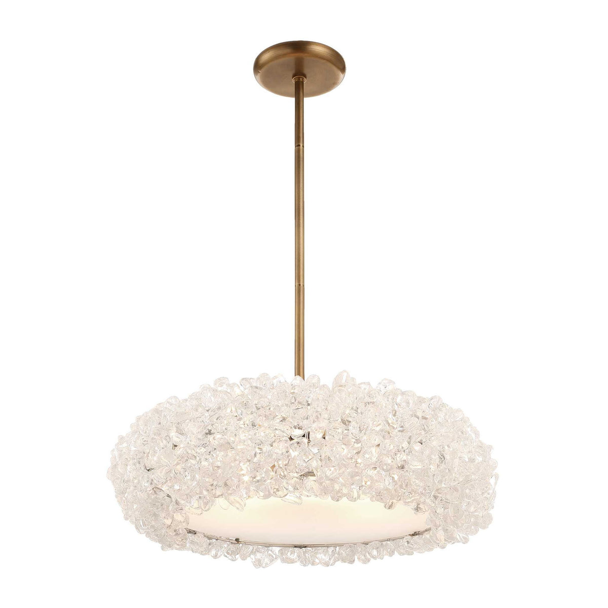 Spangled - 6 Light Pendant - Brass