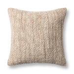 Classic Home Jai 22x22 inch natural accent pillow with soft fabric and stylish design for living room decor.