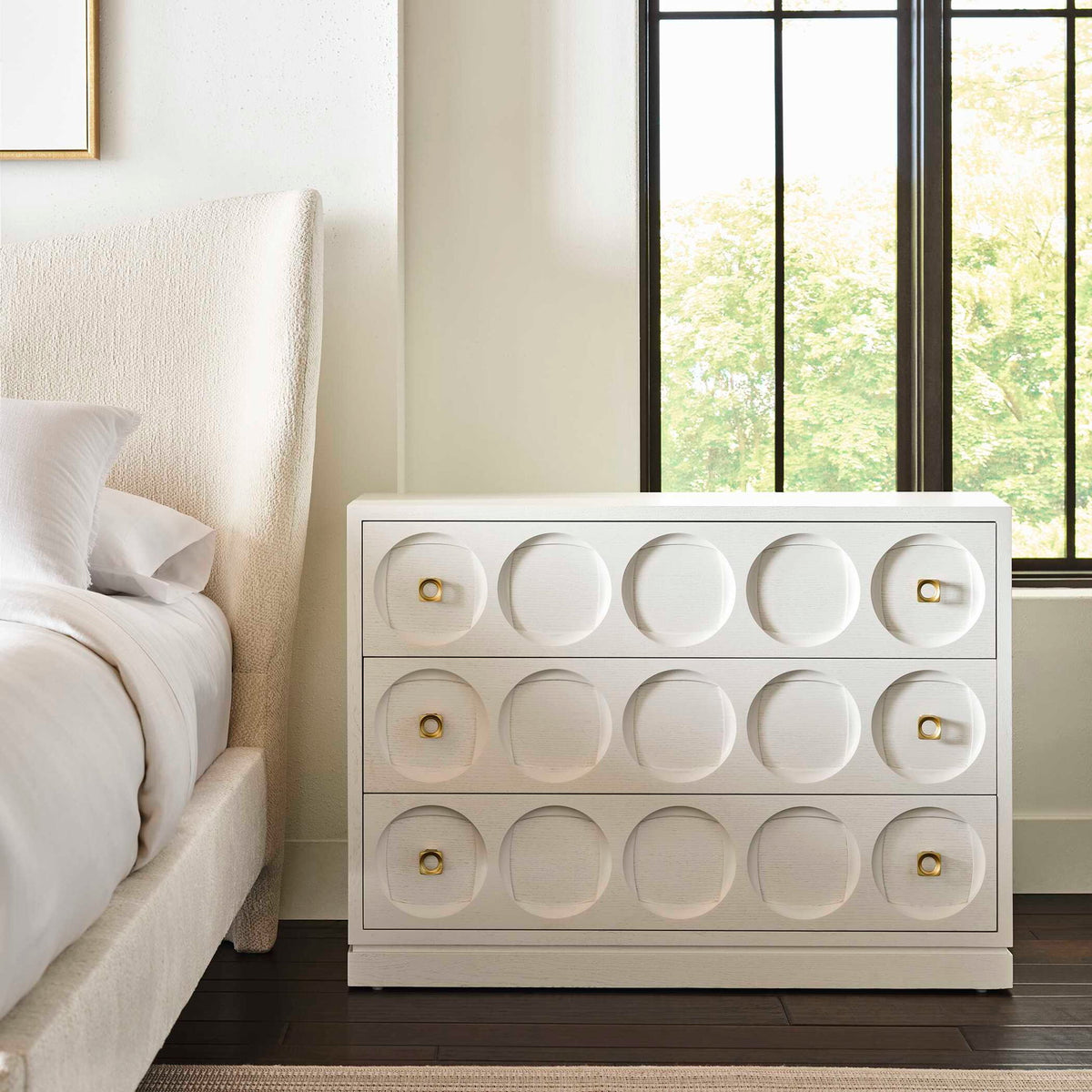 Roundabout - 3 Drawer Chest - White