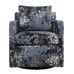 Tisdell - Patterned Swivel/Glider - Blue