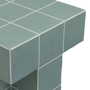 Alma - Tile Concrete Indoor/Outdoor Side Table - R&R Furniture Gallery (Fountain Valley, CA)