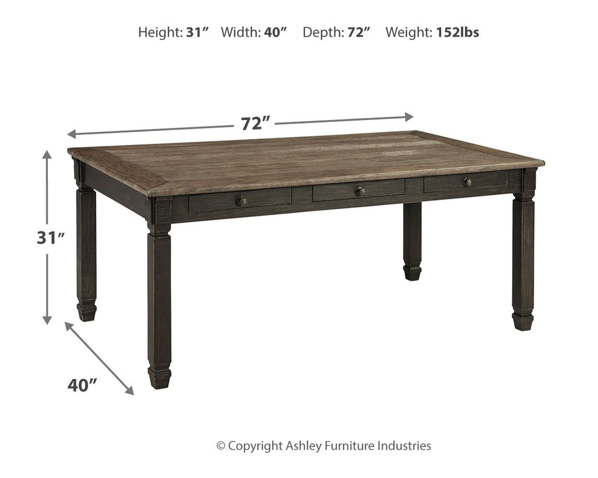 Tyler Creek - Rectangular Dining Room Table - Black / Gray - R&R Furniture Gallery (Fountain Valley, CA)