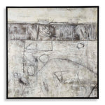 Edge Of Day - Framed Canvas - Black / Gray / White