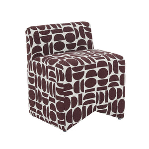 Pippa - Geometric Jacquard Weave Stool - R&R Furniture Gallery (Fountain Valley, CA)