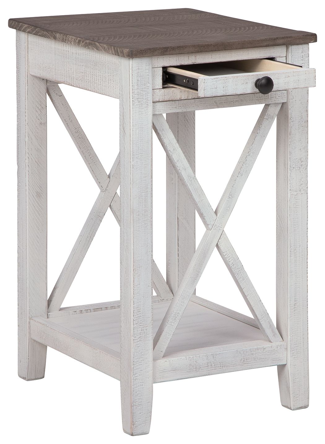 Adalane - Accent Table - White / Gray - R&R Furniture Gallery (Fountain Valley, CA)