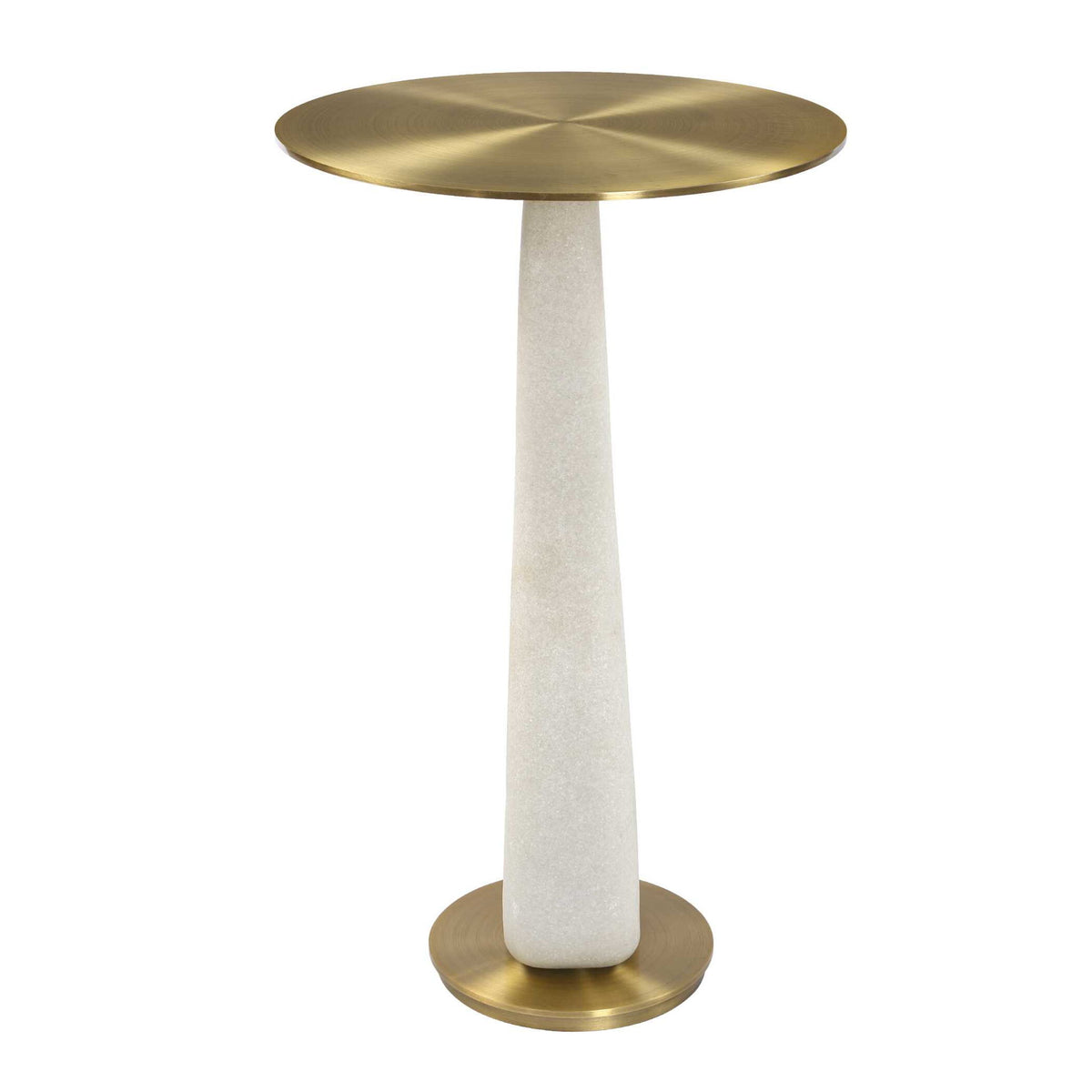 Sonia - Modern Accent Table - Brass