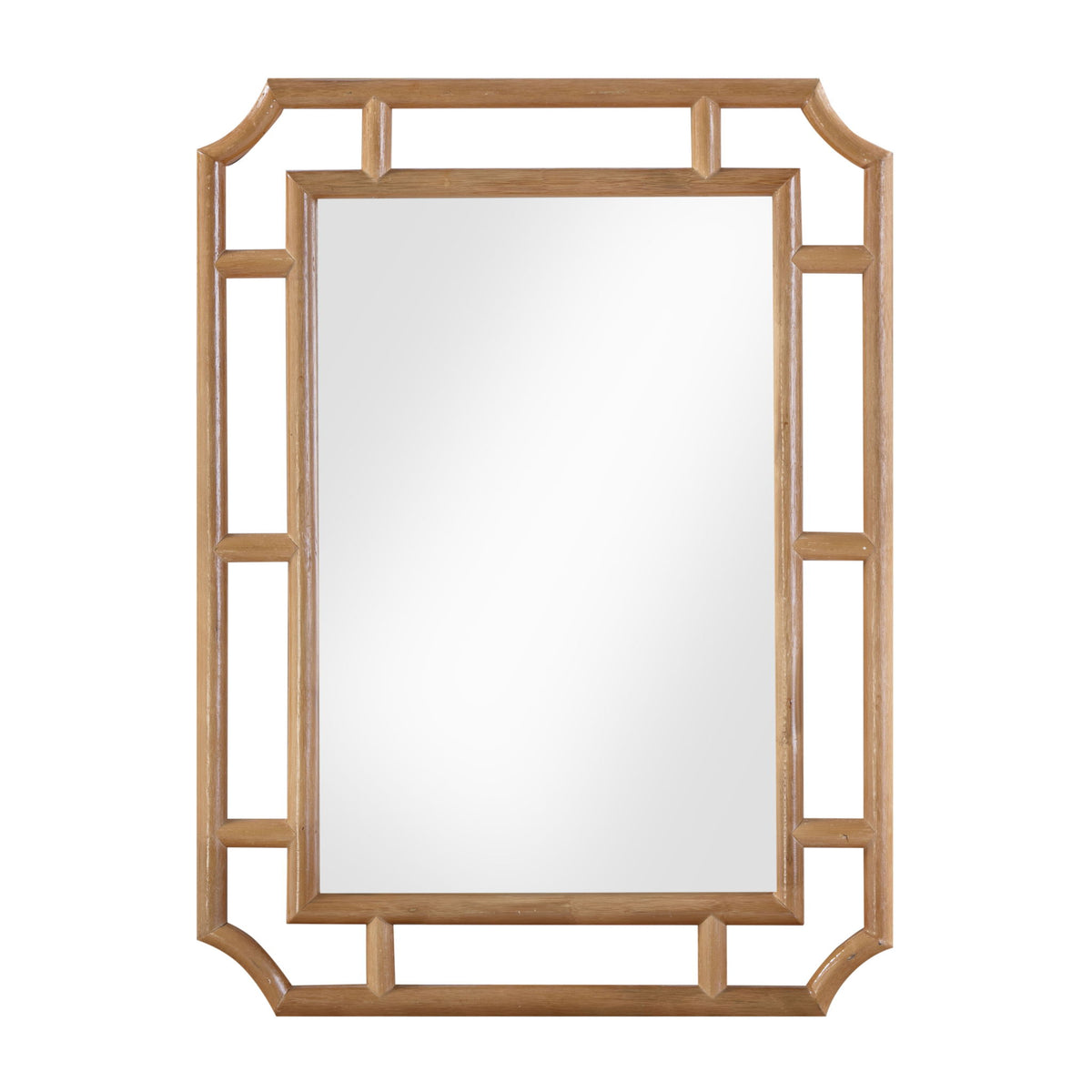 Cienna - Rattan Wall Mirror - Natural - R&R Furniture Gallery (Fountain Valley, CA)