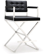 Director - Stainless Steel Counter Stool - R&R Furniture Gallery (Fountain Valley, CA)